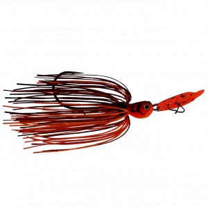 Image of Strike King Tungsten Thunder Cricket Vibrating Swim Jig | Fire Craw; 1/2 oz.