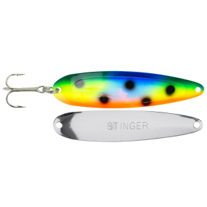 Image of Michigan Stinger Stingray Spoon | Freakin Blue Veggie UV; 4 1/4 in.