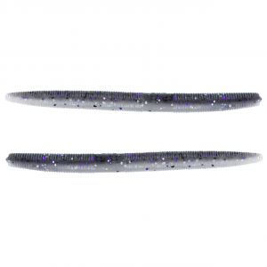 Image of Yamamoto Original Senko Worms | Smoke/Pearl Blue Laminate; 4 in.