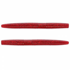 Image of Yamamoto Original Senko Worms | Red w/ Large Red Flake; 4 in.