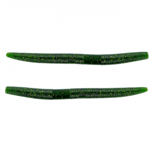 Image of Yamamoto Original Senko Worms | Watermelon w/Small Gold/Large Black Flake; 5 in.