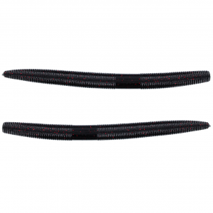 Image of Yamamoto Original Senko Worms | Black w/Small Red Flake; 5 in.