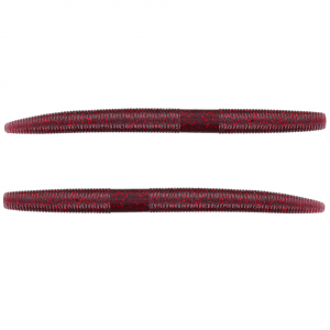 Image of Yamamoto Original Senko Worms | Oxblood Brown Indigo w/ Small Red Flake; 5 in.