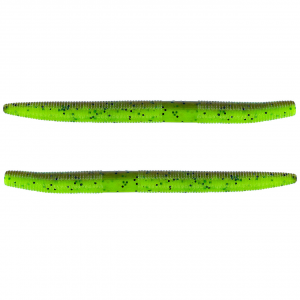 Image of Yamamoto Original Senko Worms | Chartreuse/Pumpkin Laminate w/ Black Flake; 5 in.