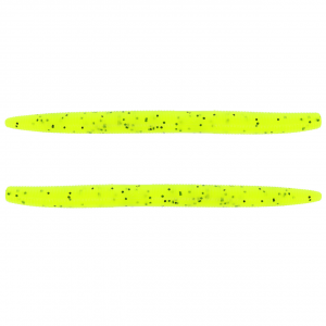 Image of Yamamoto Original Senko Worms | Chartreuse w/ Black Flake; 5 in.