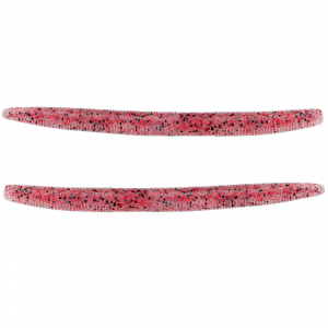 Image of Yamamoto Original Senko Worms | Clear w/ Black/Red Flake; 5 in.