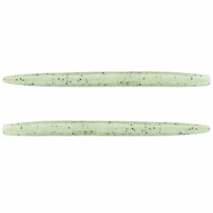 Image of Yamamoto Original Senko Worms | Pearl w/ Small Gold Large Black Flake; 5 in.