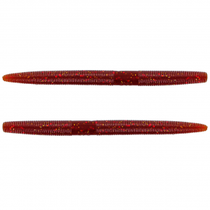 Image of Yamamoto Original Senko Worms | Rootbeer w/ Red/Gold Flake; 5 in.