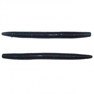 Image of Yamamoto Original Senko Worms | Black w/ Large Blue Flake; 6 in.