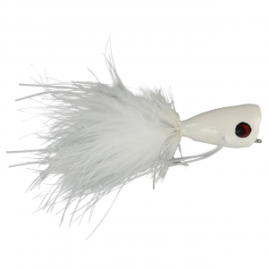 Image of Bass Popper Fly - 2 Pack | White; 6