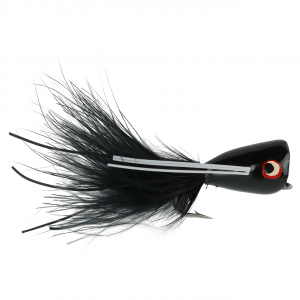 Image of Bass Popper Fly - 2 Pack | Black; 6