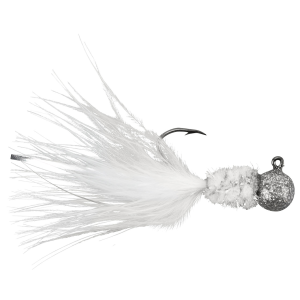 Image of Crappie Killer Marabou Jigs | White Lightning; 1/16 oz.