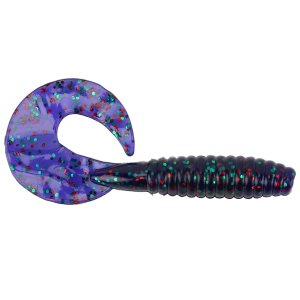 Image of Mister Twister Fat Curly Tail Grub | Junebug Red; 5 in.