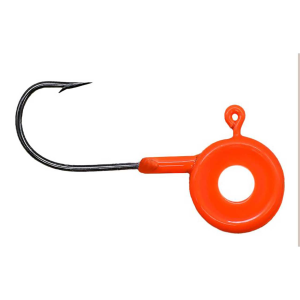 Image of Leland's Lures Eye Hole Pill Head Jig Head | Orange; 1/8 oz.