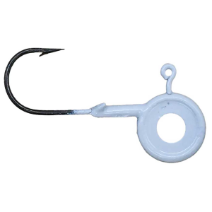 Image of Leland's Lures Eye Hole Pill Head Jig Head | White; 1/8 oz.
