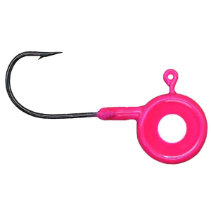 Image of Leland's Lures Eye Hole Pill Head Jig Head | Pink; 1/16 oz.