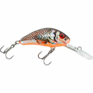 Image of Salmo Floating Hornet Crankbait | Silver Black Red; 2 in.