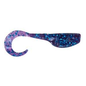 Image of Leland's Lures Slab Curly Soft Baits | Midnight Blue