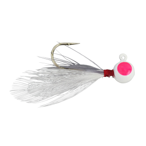 Image of Leland's Lures Pop Eye Jig | Gray-White; 1/64 oz.