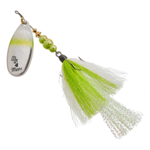 Image of Mepps Bronze Slammer | Silver-Chartreuse Shad; 1/2 oz.