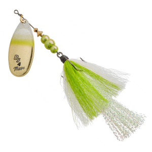 Image of Mepps Bronze Slammer | Gold-Chartreuse Shad; 1/3 oz.