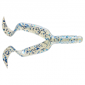 Image of Mister Twister Double Tail Grub | Shiny Pearl; 4 in.