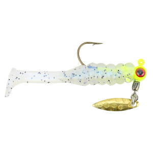 Image of Mr. Crappie Sausage Head Spins Pre-Rigged Slabalicious | Glimmer Blue; 1/16 oz.