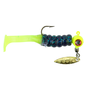 Image of Mr. Crappie Sausage Head Spins Pre-Rigged Slabalicious | Junebug; 1/16 oz.