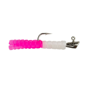 Image of Leland's Lures Trout Magnets | White/Pink; 1 1/8 in.