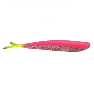 Image of Lunker City Fin-S-Fish | Bubblegum Ice-Chartreuse Tail; 4 in.