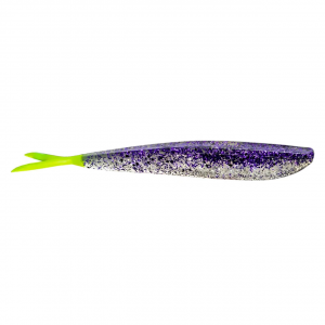 Image of Lunker City Fin-S-Fish | Purple Ice-Chartreuse Tail; 4 in.