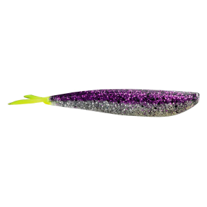 Image of Lunker City Fin-S-Fish | Violet Ice-Chartreuse Tail; 4 in.