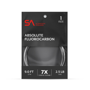 Image of Scientific Anglers Absolute Fluorocarbon Tapered Leader | Clear; 5X