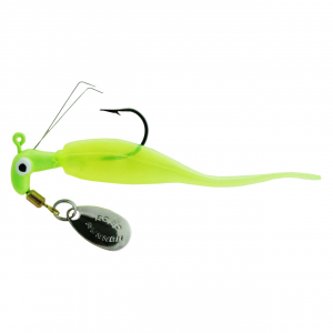 Image of Road Runner Slab Runner Weedless w/Baby Shad | Pearl Chartreuse; 1/16 oz.