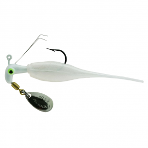 Image of Road Runner Slab Runner Weedless w/Baby Shad | Pearl White; 1/16 oz.