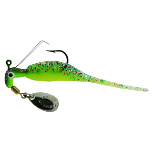 Image of Road Runner Slab Runner Weedless w/Baby Shad | Green Lantern Glo; 1/16 oz.