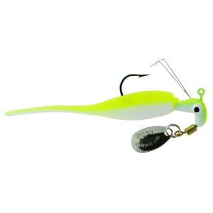 Image of Road Runner Slab Runner Weedless w/Baby Shad | Bone White Chartreuse; 1/16 oz.