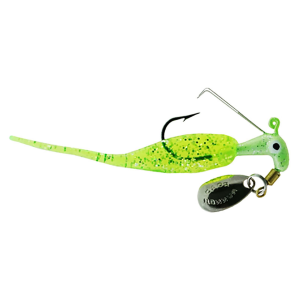 Image of Road Runner Slab Runner Weedless w/Baby Shad | Chartreuse Silver; 1/8 oz.