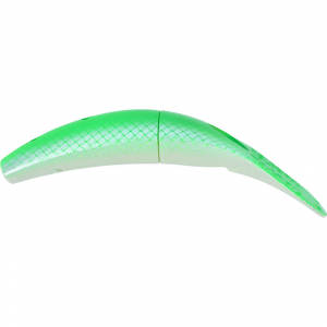 Image of Yakima Bait Spin-N-Fish 2-Pack | Glo-Flo Green Top-Pearl Side Scale; 3 in.