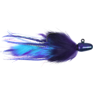 Image of Yakima Bait Twitcher Jig | Purple Head/Purple Body/Bright Blue/Purple Tail; 3/8 oz.