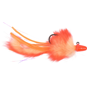 Image of Yakima Bait Twitcher Jig | Orange Head/Peach/Flame Body; 3/8 oz.