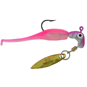 Image of Road Runner Trout Runner w/Itty Bit Swim'R | Pink/White; 1/32 oz.