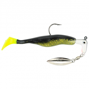 Image of Road Runner Awesome Walleye Runner | Shad/Black - Black/Chartreuse Red Flake; 1/4 oz.