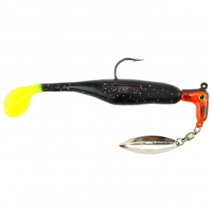 Image of Road Runner Awesome Walleye Runner | Craw/Black - Silver Flake/Chartreuse Tail; 1/4 oz.