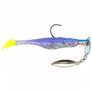 Image of Road Runner Awesome Walleye Runner | Blue/Silver - Light Blue/Chartreuse Tail; 1/4 oz.