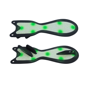Image of Dreamweaver Spin Doctor Flasher | Black/Green Dot; 10 in.