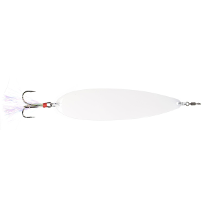Image of Nichols Lures Ben Parker Magnum Flutter Spoon | Snow; 2 1/2 oz.