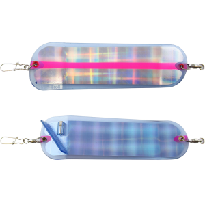 Image of Pro-Troll ProChip Fin Flasher | UV Plaid/Red Stripe; 8 in.