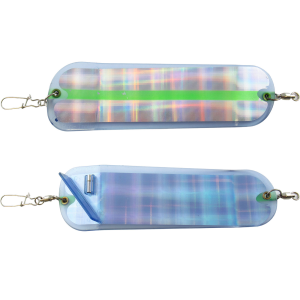 Image of Pro-Troll ProChip Fin Flasher | UV Plaid/Chartreuse Stripe; 8 in.