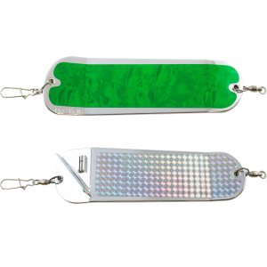 Image of Pro-Troll ProChip Fin Flasher | Green Bubble/Chrome Fishscale; 8 in.